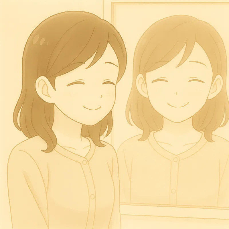 職場の人間関係に疲れた時に今日もよく頑張ったと自分を褒める女性